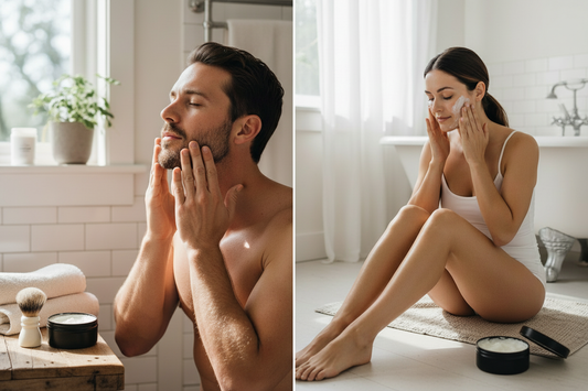 remove white container and replace with black roumd tin